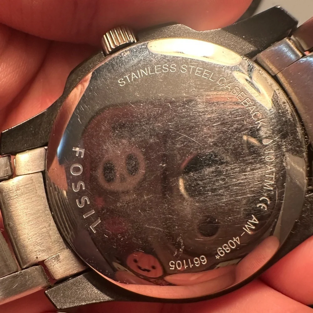Fossil AM-4089 stainless steel watch